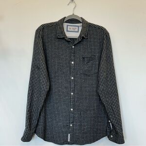 Original Penguin Black and Gray Casual Button Down Shirt